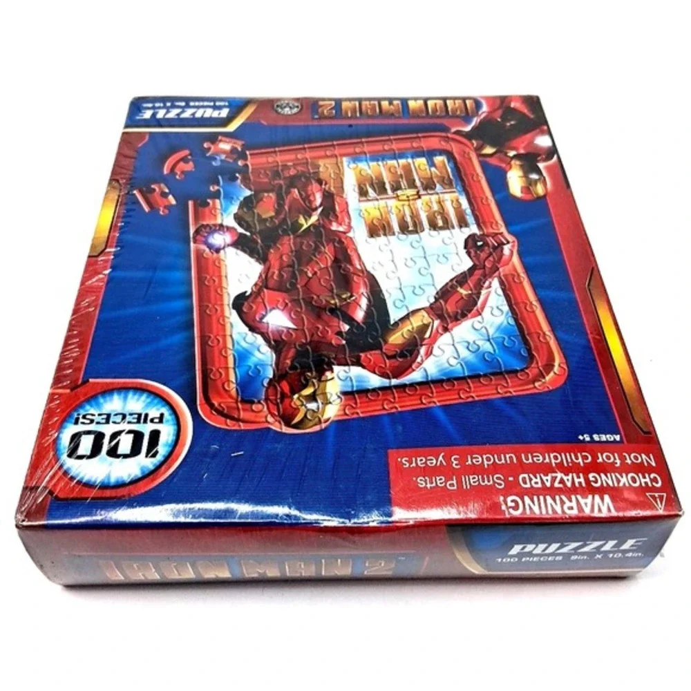 MARVEL IRON MAN 2 MOVIE JIGSAW‎ PUZZLE 100 PIECES New **SEALED***